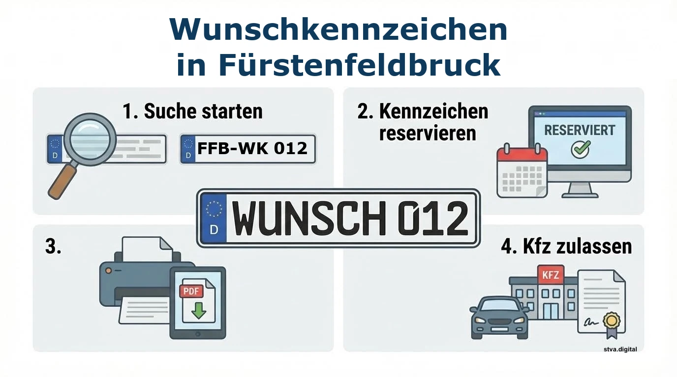 Wunschkennzeichen reservieren in Fürstenfeldbruck